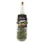 Cheers! Wine Bottle Terrrium With 2 Levels Of Plants