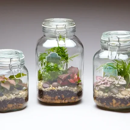 Tall Mason Jar / Canister Terrarium