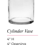 Cylinder Vase, 4"